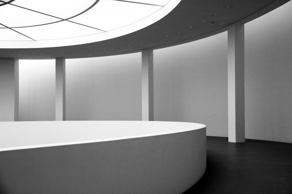Architekturfotografie von der Rotunde der Pinakothek der Moderne